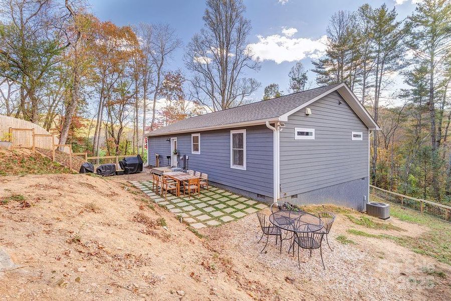 Exterior details and patio area of a home in , Fairview (Image 22).