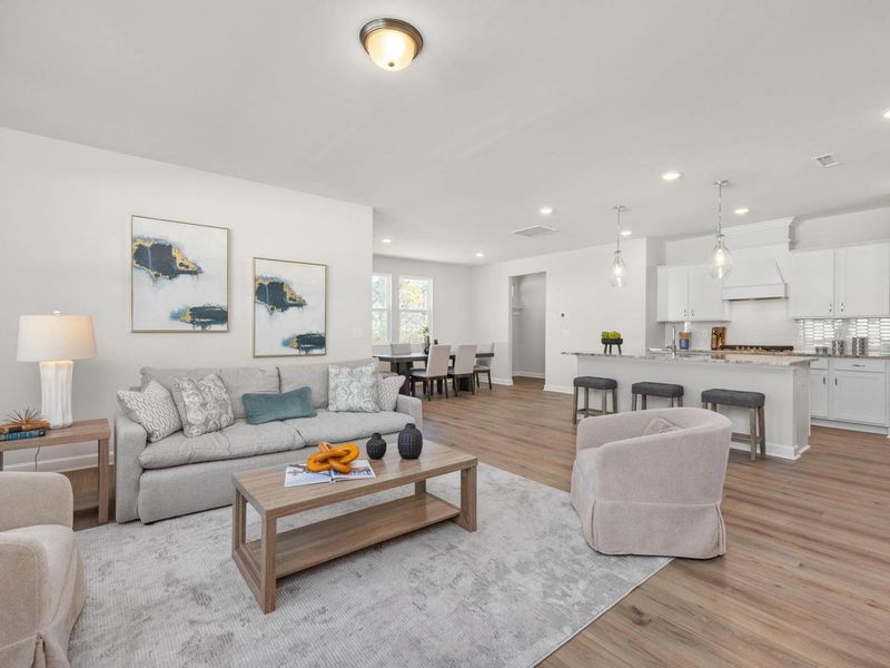 Furnished interior view inside a new home in Gregory Village, Lillington (Image 4).