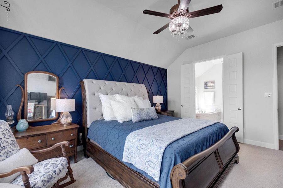 Furnished interior view inside a new home in Meridiana 55', Manvel (Image 16). Furnished interior view inside a new home in Meridiana 55', Manvel (Image 16).