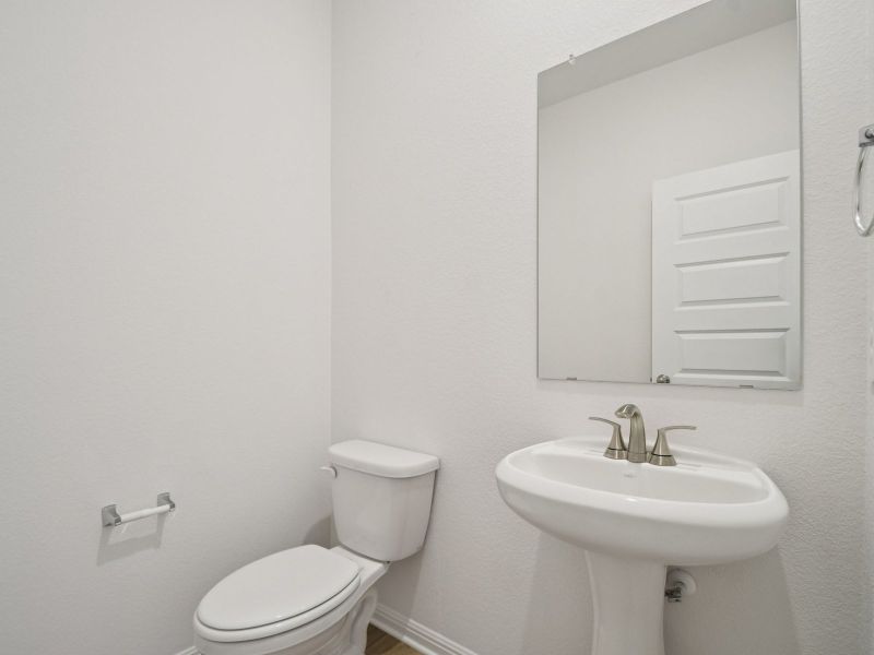 Furnished interior view inside a new home in Riverbend at Double Eagle - Boulevard Collection, Cedar Creek (Image 5).