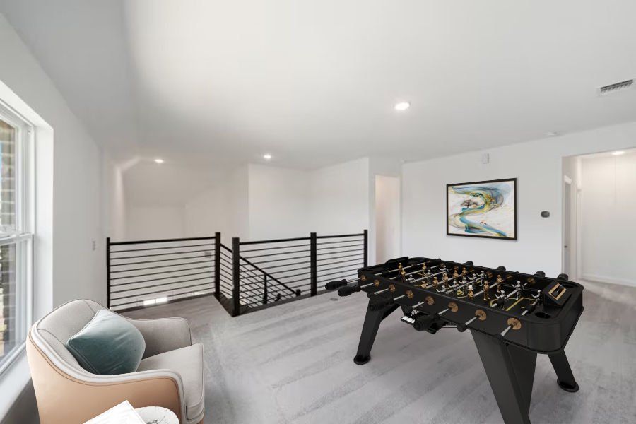 Virtually Staged Game Room Virtually Staged Game Room