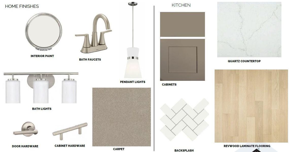 Sample of building materials used in homes in Colony at Cole Springs, Buda (Image 4).