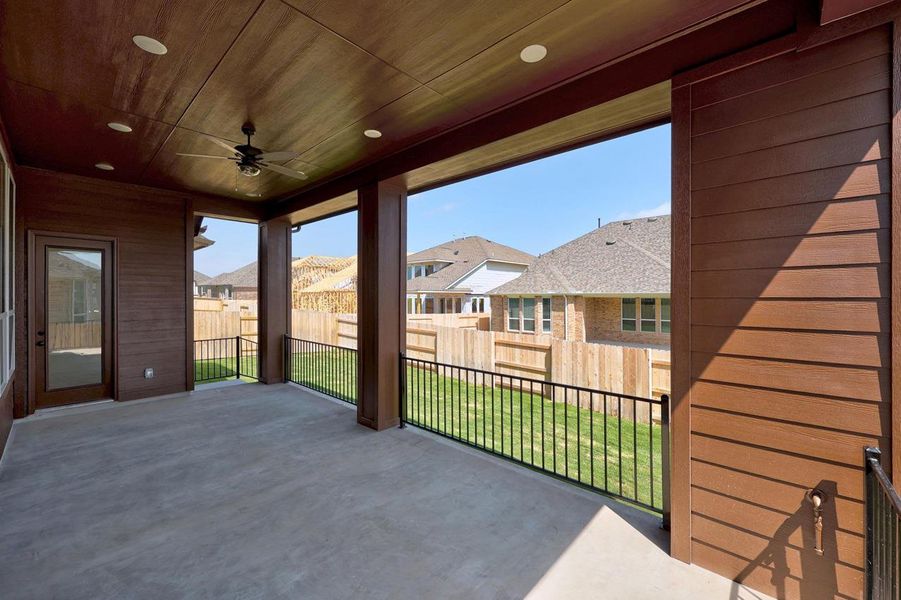 Exterior details and patio area of a home in Flora, Hutto (Image 4). Exterior details and patio area of a home in Flora, Hutto (Image 4).