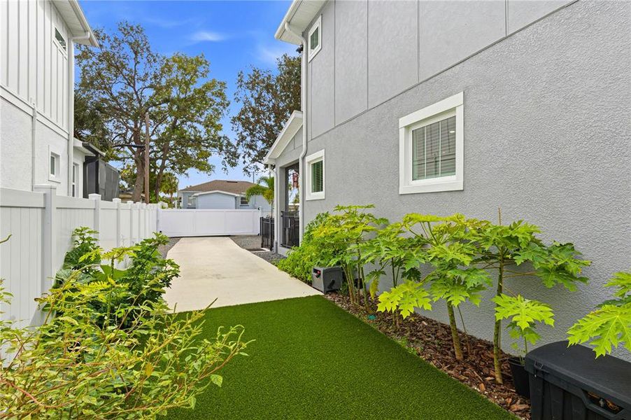 Exterior details and patio area of a home in , Tampa (Image 32). Exterior details and patio area of a home in , Tampa (Image 32).
