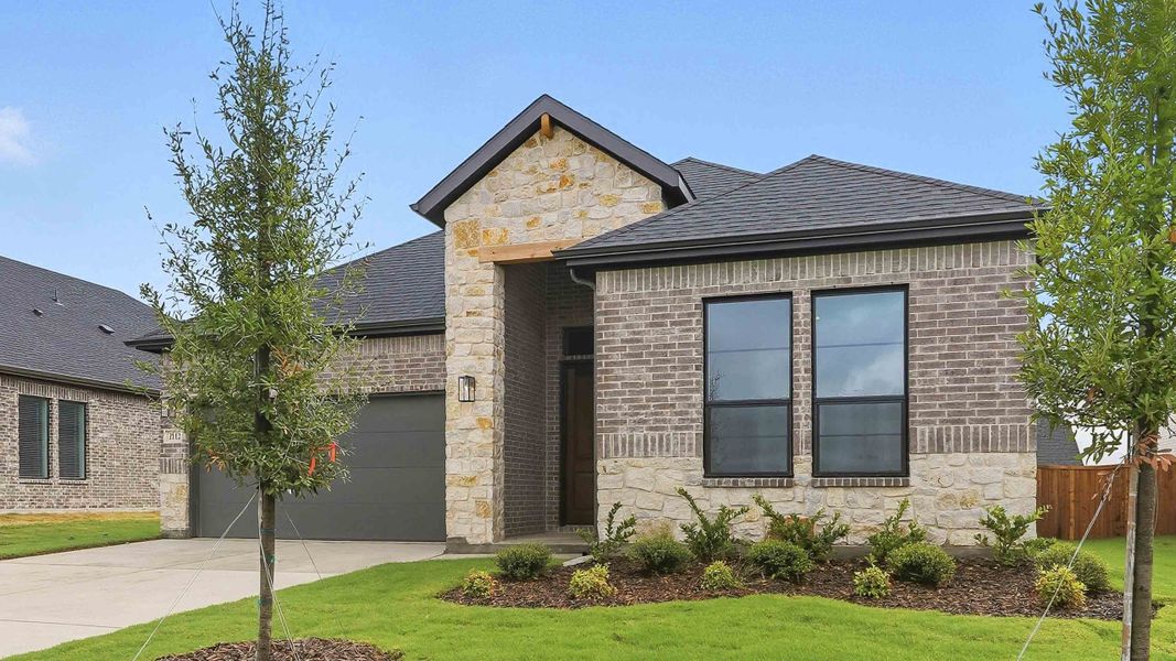 Representative exterior photo of a completed home built from the BEAUX by D.R. Horton in Clearview Ranch, Royse City, TX (Image 2). Representative exterior photo of a completed home built from the BEAUX by D.R. Horton in Clearview Ranch, Royse City, TX (Image 2).