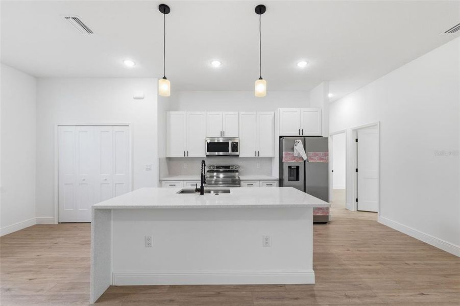 Furnished interior view inside a new home in , Dunnellon (Image 7).