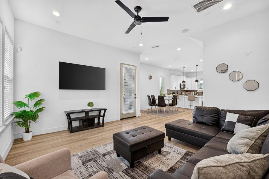 Furnished interior view inside a new home in , Houston (Image 18).