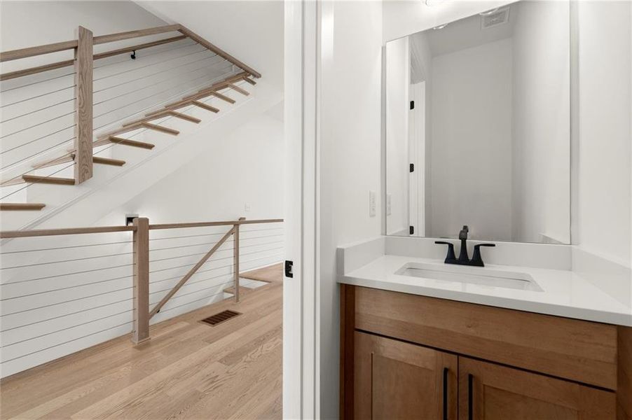 Furnished interior view inside a new home in The Gathering – Alpharetta, Alpharetta (Image 6). Furnished interior view inside a new home in The Gathering – Alpharetta, Alpharetta (Image 6).