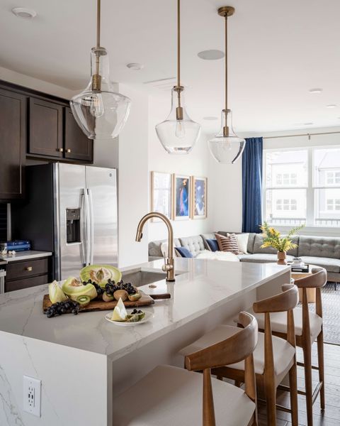 Representative furnished interior of a home built from the Indie by Tri Pointe Homes in Context at Oakhurst, Charlotte (Image 7). Representative furnished interior of a home built from the Indie by Tri Pointe Homes in Context at Oakhurst, Charlotte (Image 7).