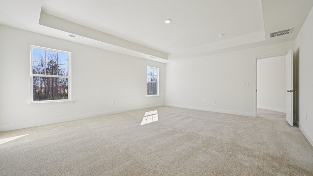 Representative furnished interior of a home built from the Wagener by DRB Homes in Station Pointe, Angier (Image 31).