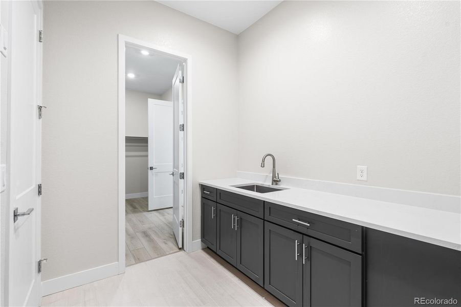 Furnished interior view inside a new home in Reflection at Solstice, Littleton (Image 12).