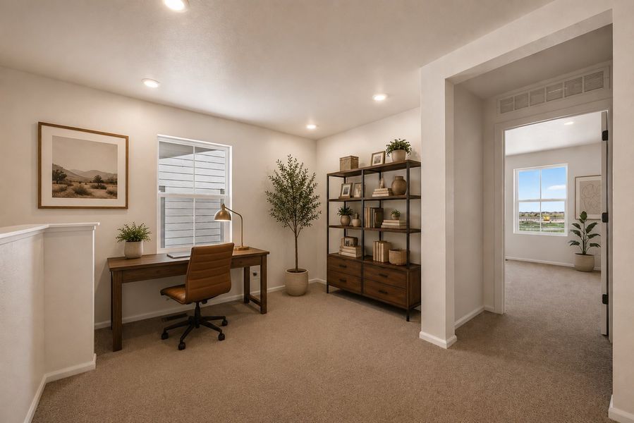 Furnished interior view inside a new home in Lake Bluff, Greeley (Image 4).
