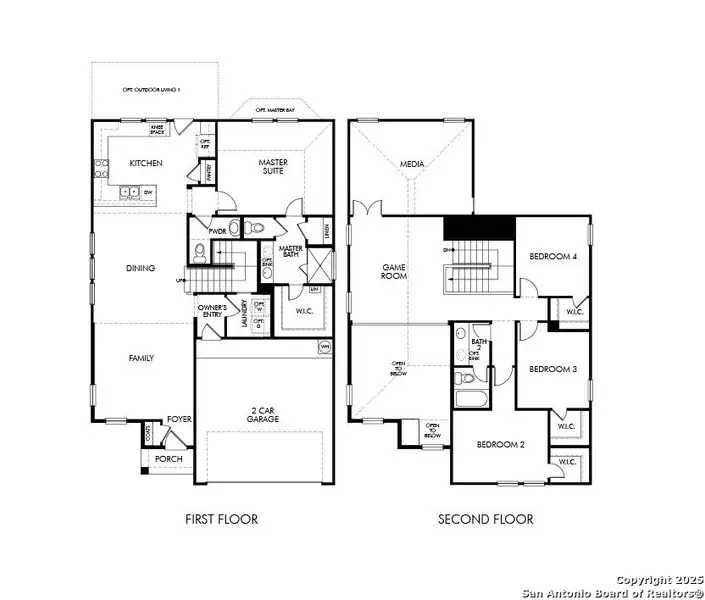 2D floor plan layout of this home in , Boerne, TX (Image 2).