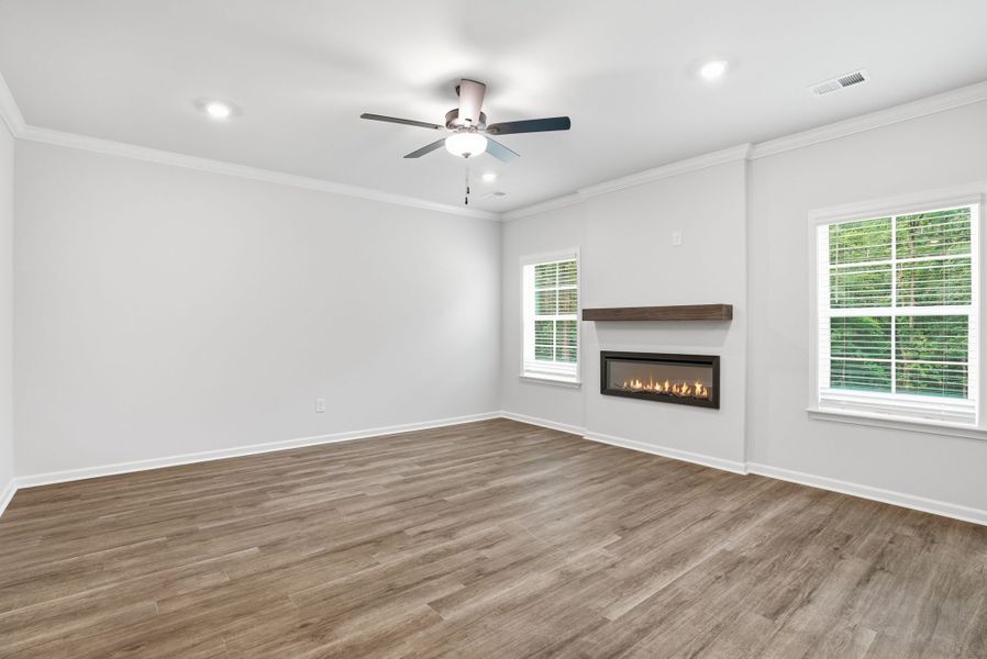 Representative unfurnished interior of a home built from the Willow Select M by McGuinn Homes in Broadway Lake, Anderson (Image 24). Representative unfurnished interior of a home built from the Willow Select M by McGuinn Homes in Broadway Lake, Anderson (Image 24).