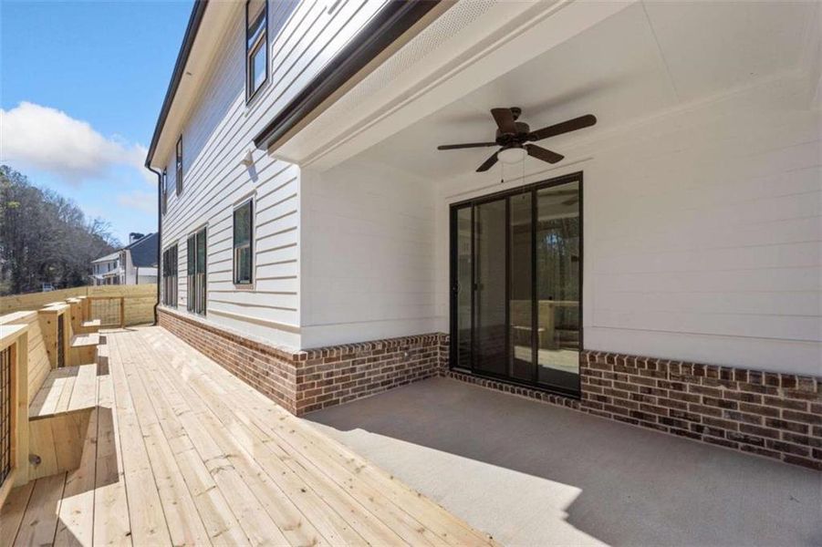 Exterior details and patio area of a home in , Monroe (Image 25).