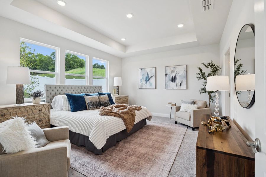 Primary Bedroom | For representation purposes only. Options and layout may vary by community and home plan. Primary Bedroom | For representation purposes only. Options and layout may vary by community and home plan.