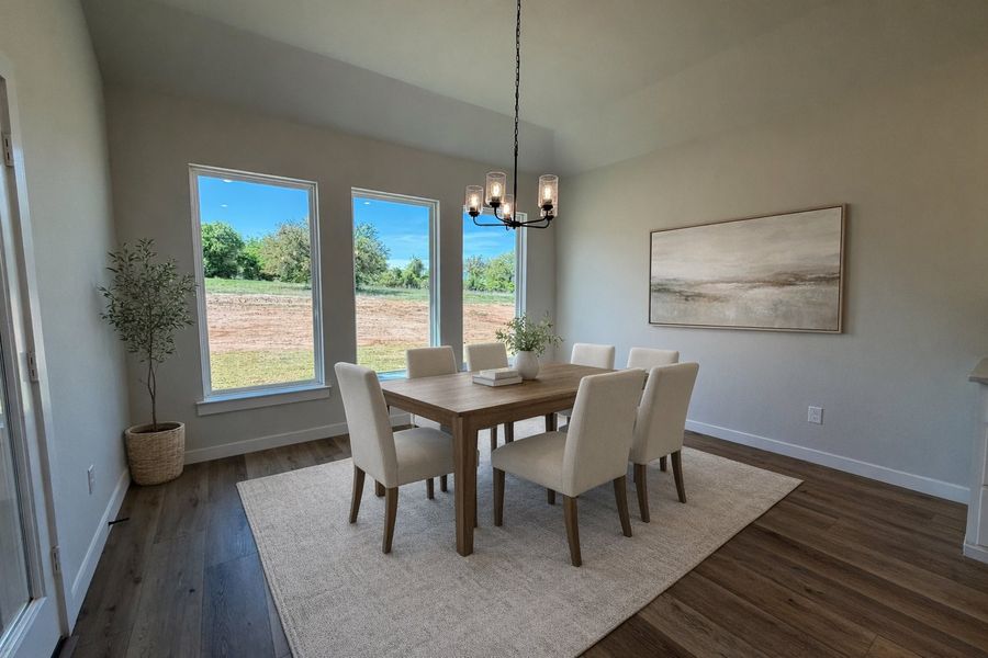 Representative furnished interior of a home built from the Iverson IV by Cheldan Homes in Arbor Oaks, Boyd (Image 43).