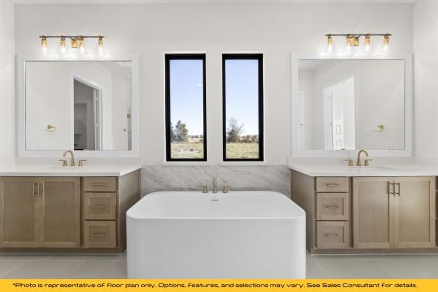 Representative furnished interior of a home built from the Bali by Stonefield Homes in Heath Golf and Yacht Club, Rockwall (Image 49).