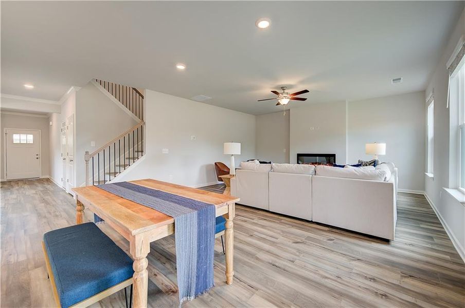 Furnished interior view inside a new home in Bowers Farm, McDonough (Image 12).