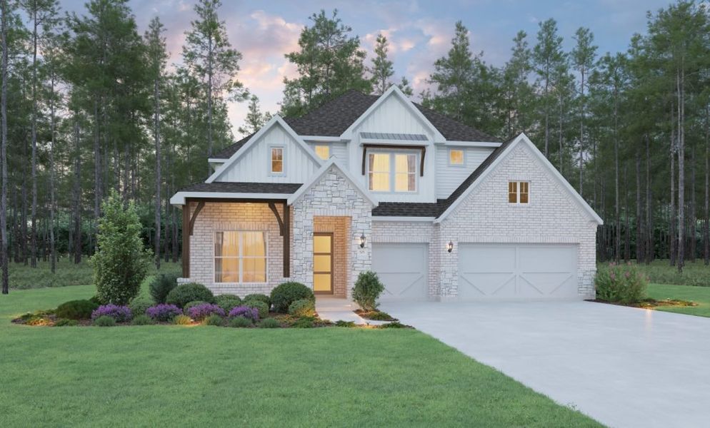 Representative exterior photo of a completed home built from the Samoa by Stonefield Homes in Rio Vista at Kelly Ranch, Aledo, TX (Image 23).