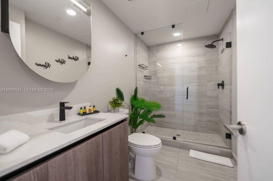 Furnished interior view inside a new home in , Miami Beach (Image 6).