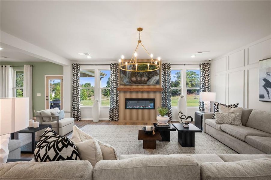 Furnished interior view inside a new home in Adagio, Dacula (Image 9). Furnished interior view inside a new home in Adagio, Dacula (Image 9).