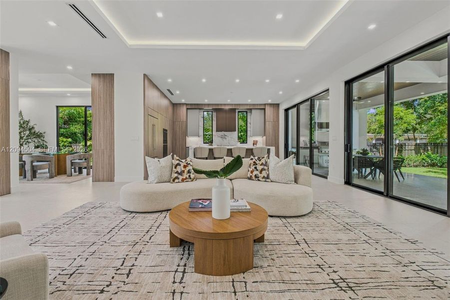Furnished interior view inside a new home in , South Miami (Image 57).