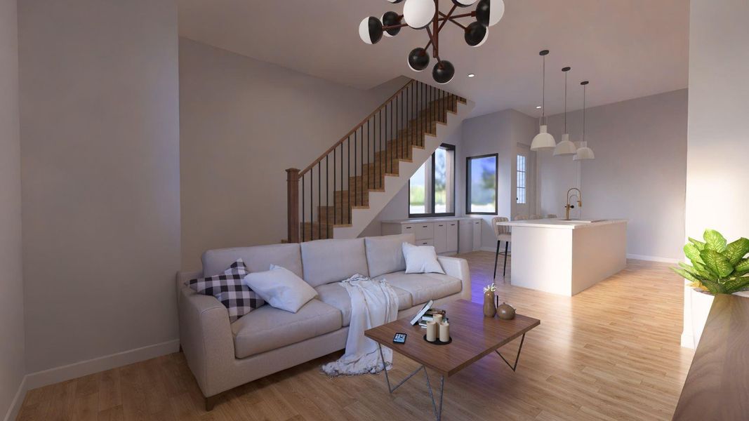 Furnished interior view inside a new home in , Houston (Image 7). Furnished interior view inside a new home in , Houston (Image 7).