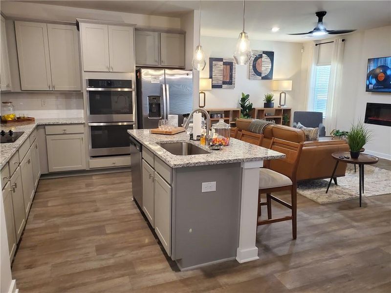 Furnished interior view inside a new home in Creekbend Overlook, South Fulton (Image 13).