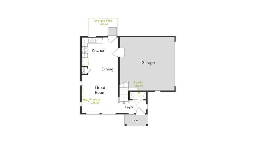 2D floor plan layout of this home in Thompson River Ranch, Johnstown, CO (Image 3). 2D floor plan layout of this home in Thompson River Ranch, Johnstown, CO (Image 3).