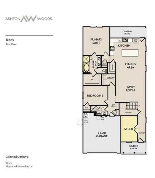 2D floor plan layout of this home in Covered Bridge, Hutto, TX (Image 3).