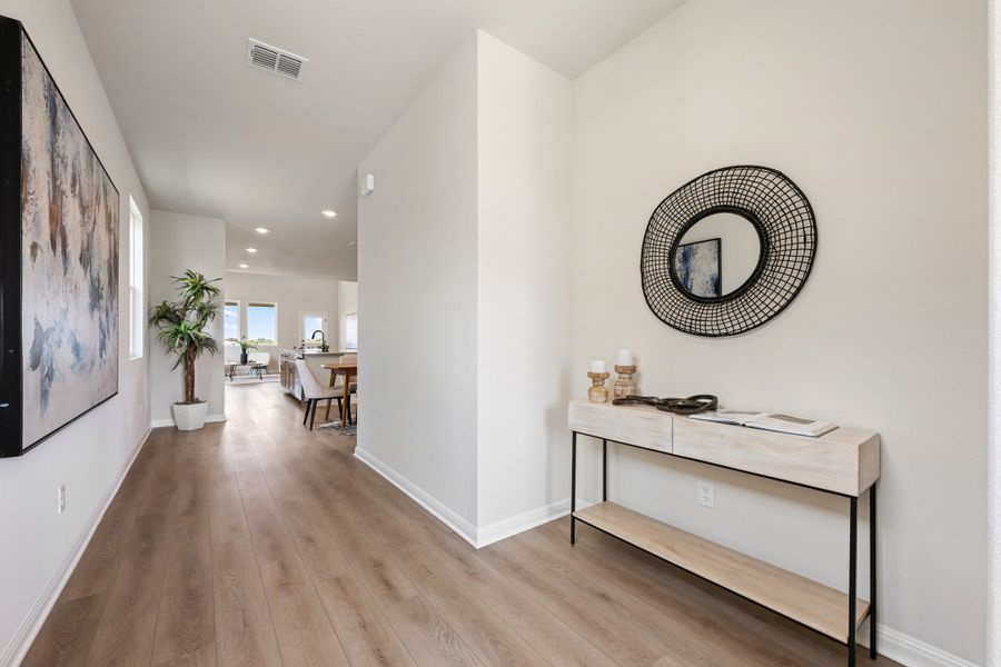 Representative furnished interior of a home built from the Granbury by Ashton Woods in The Trails at Carmel, Pflugerville (Image 7).