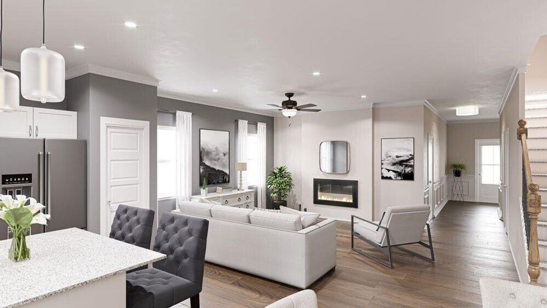 Furnished interior view inside a new home in Fuller Station, Loganville (Image 5).