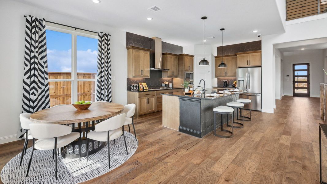 Representative furnished interior of a home built from the Cornell by DRB Homes in Green Meadows Classic, Celina (Image 10).