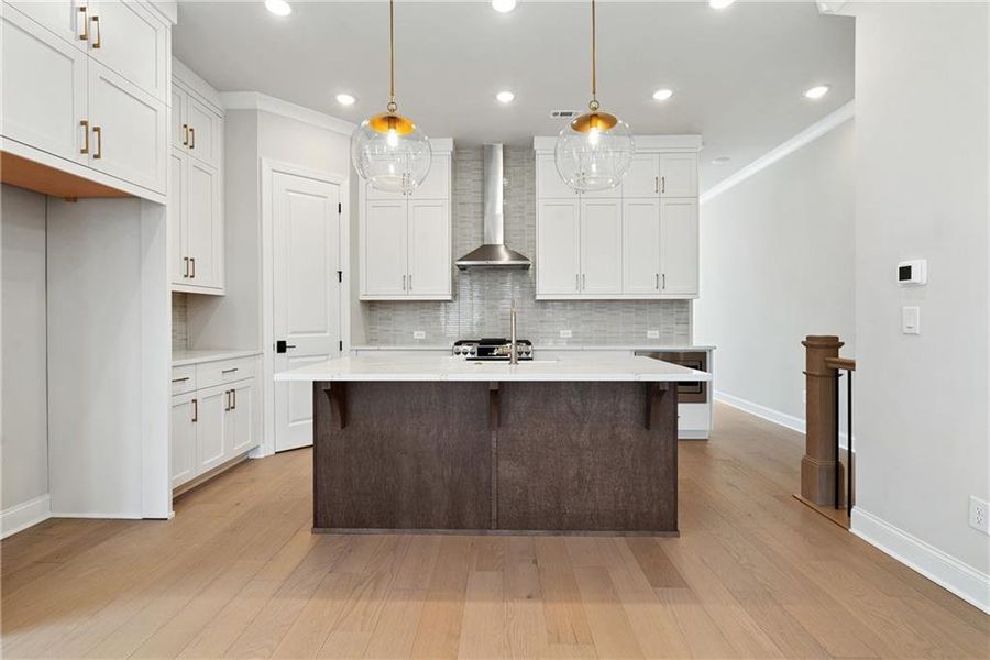 Furnished interior view inside a new home in Ward's Crossing Townhomes, Johns Creek (Image 11).