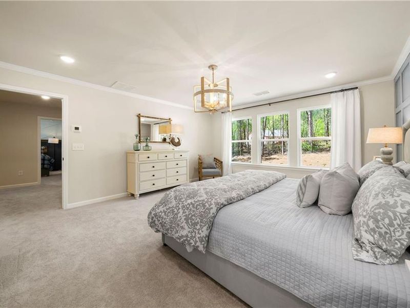 Furnished interior view inside a new home in Riverwood, Dallas (Image 61).