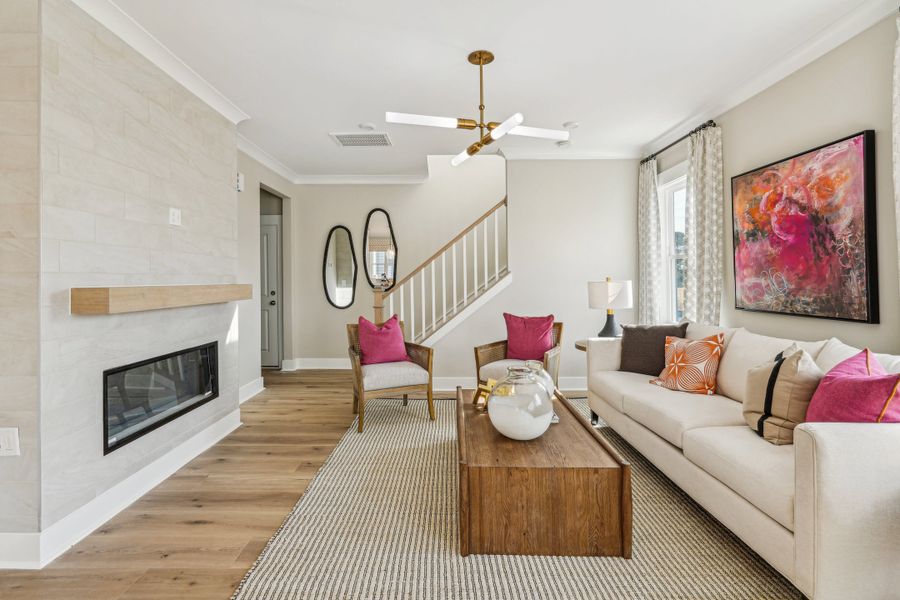 Representative furnished interior of a home built from the Wilson by Tri Pointe Homes in Holding Village, Wake Forest (Image 8).