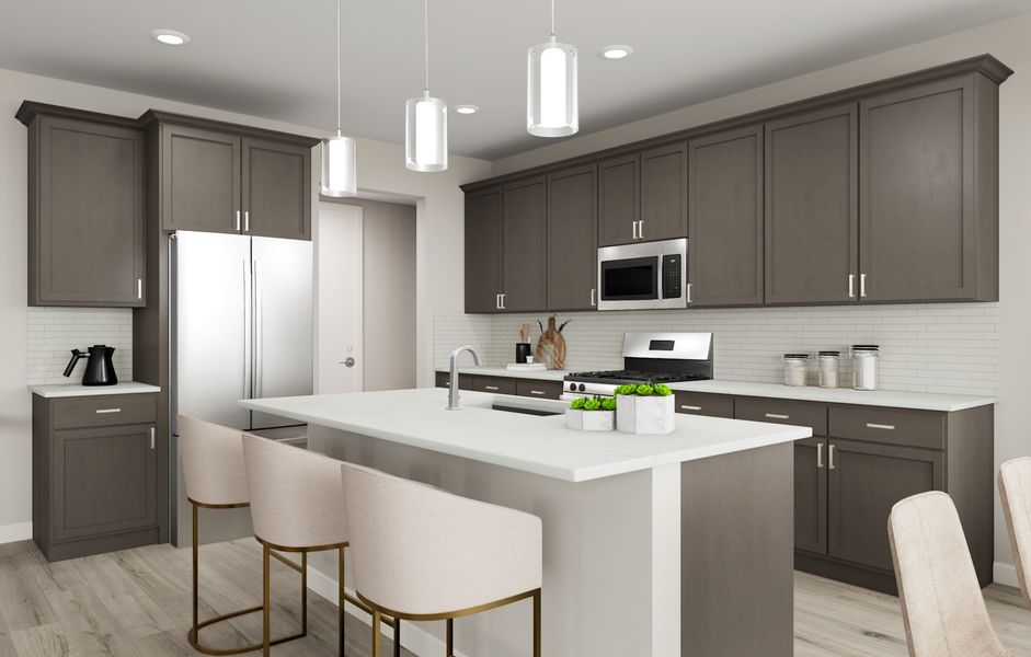 Representative furnished interior of a home built from the Garden Plan 3002 by Tri Pointe Homes in Waterston Central, Gilbert (Image 3).