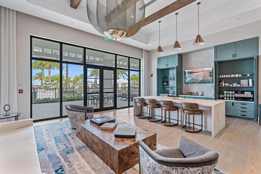 Furnished interior view inside a new home in , Palm Beach Gardens (Image 32).