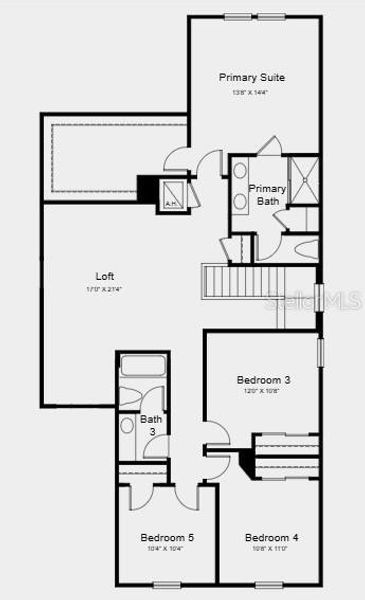 2D floor plan layout of this home in Firethorn, Parrish, FL (Image 2). 2D floor plan layout of this home in Firethorn, Parrish, FL (Image 2).