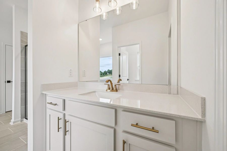 Primary Bath featuring the AW Collection® Serene - Clean forms offer quiet luxury.