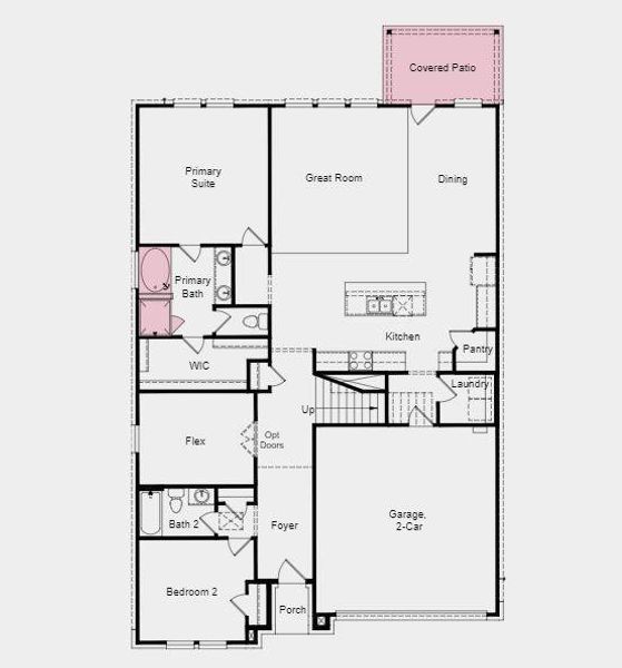 Structural options added include; Slide-in tub at primary bath, horizontal rails on stairs, pre-plumb for future water softener, and gas line to exterior structure.