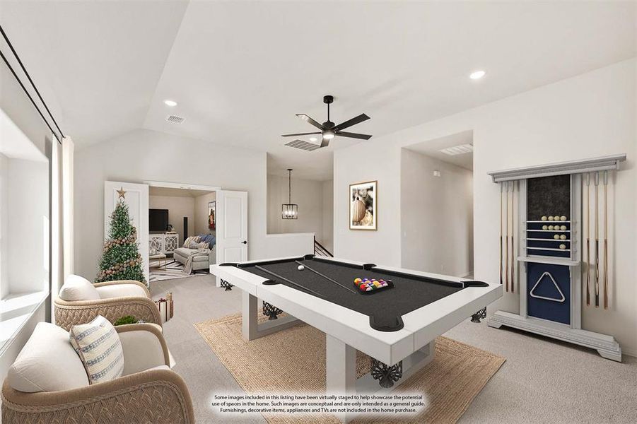 Furnished interior view inside a new home in Sunset Ridge, Alvarado (Image 16). Furnished interior view inside a new home in Sunset Ridge, Alvarado (Image 16).