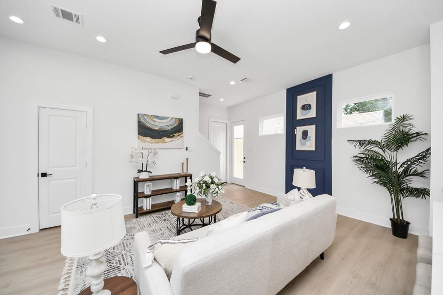 Furnished interior view inside a new home in , Houston (Image 7).