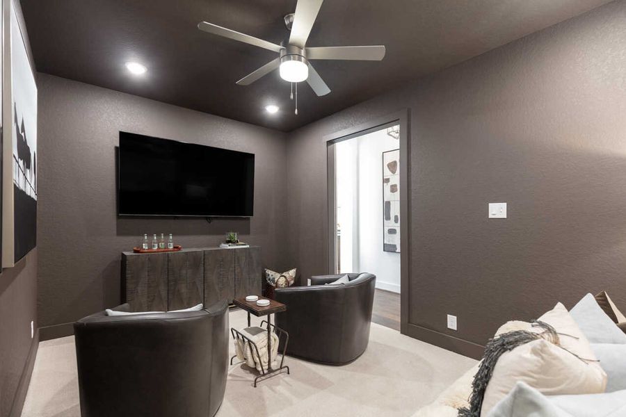 Representative Entertainment Room - some options shown