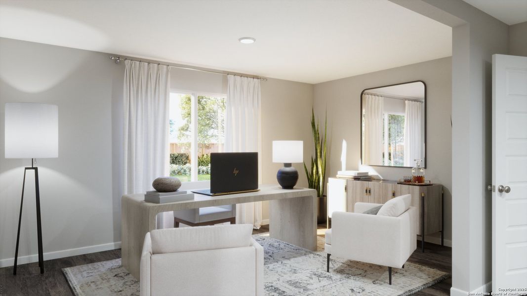 Furnished interior view inside a new home in Applewhite Meadows, San Antonio (Image 11). Furnished interior view inside a new home in Applewhite Meadows, San Antonio (Image 11).