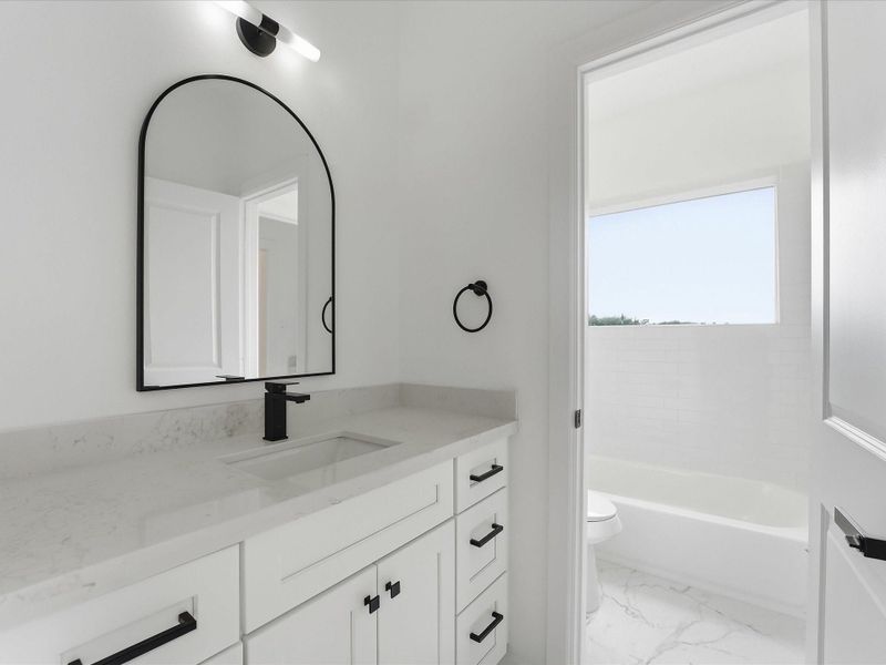 Furnished interior view inside a new home in , Houston (Image 38).
