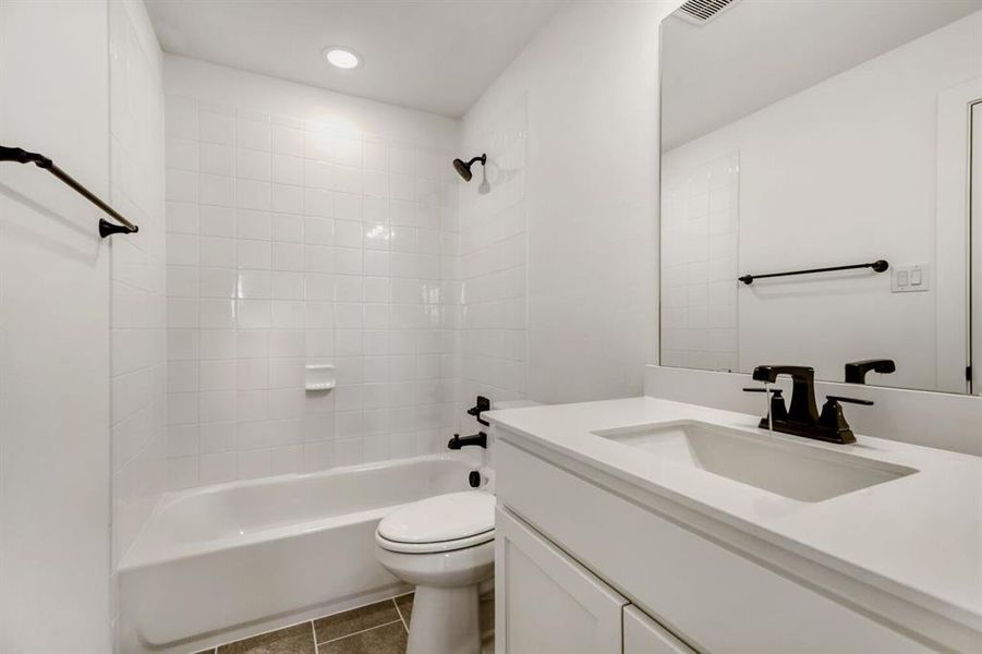 Furnished interior view inside a new home in Castle Hills Northpointe - Townhomes, Lewisville (Image 11).