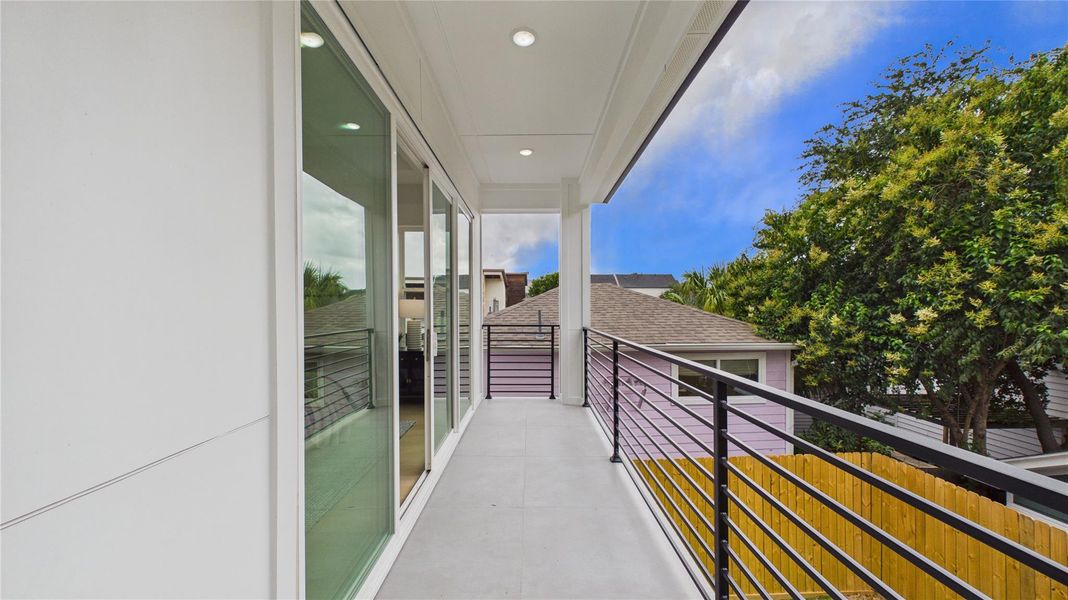 Exterior details and patio area of a home in , Houston (Image 28).