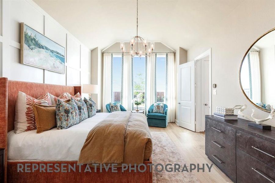 Furnished interior view inside a new home in Ridge Crossing, Waxahachie (Image 38).